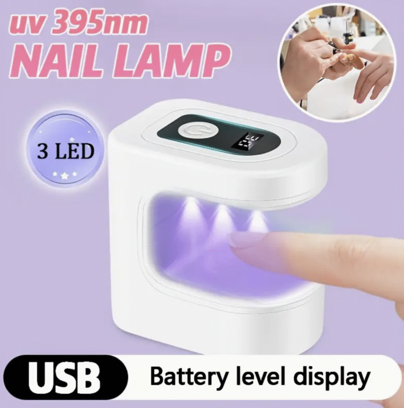 Mini Portable Nail Lamp – USB Rechargeable LED